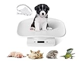 Digital Pet Scale, with Height Tray Measure Accurately, Multi-Function LED Scale, Perfect for Puppy, Кitty, Hedgehog, Hamster, Food, Capacity up to 22 lb, Length 11inch