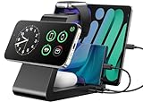 Charging Station for iPhone,5 in 1 Wireless Charger Stand Dock for Apple: Mag-Safe Charging Station for Multiple Devices Apple iPhone 15 14 13 12 Pro Max Plus Apple Watch iWatch Airpods Magnetic