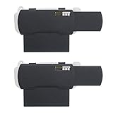 TFY Car Sun Visor Extender for Windshield and Side Window, Sunshade, Anti-Glare and UV Rays Blocker for Driver and Passenger, 2 Pieces (Black)