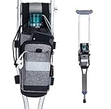Crutch Bag Lightweight Crutch Accessories Storage Pouch with Reflective Strap and Front Zipper Pocket for Universal Crutch Bag to Keep Item Safety (Light Gray)