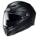 HJC Unisex-Adult Flip-Up Helmet (Semi-Flat Black, Large)