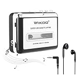 WIKOO Cassette Player, Converter Box to MP3 Player USB Cassette Tapes to MP3, Digital Files for Laptop with Headphones, Walkman from Tapes to MP3 New Technology