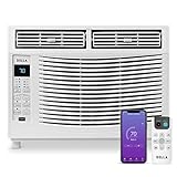 DELLA 6000 BTU Smart Window Air Conditioner with WiFi, GEO Auto Temp On/Off For Where You Are, Energy Star Certified, Remote/App Control, Quiet Operation, With Easy Install Kit, Cools 151-250 Sq.ft