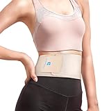 Hernia Belt for Men and Women - Abdominal Binder For Umbilical Hernias & Navel Belly Button Hernias With Compression Pad For Hernia Support and Stomach Hernia Brace Pain Relief (M 28' to 40')