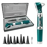 Scian Otoscope - Ear Scope with Light, Ear Infection Detector and Pocket Ear Checker Kit with 3X Magnify Lens, Suitable for Kids, Adults, Doctors, Pets(Green)