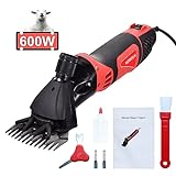 WORKFUN Professional 600W Electric Sheep Shears, 6 Speeds Sheep Clippers Heavy Duty Farm Livestock Haircut, Animal Grooming Clippers for Sheep, Alpacas, Goats