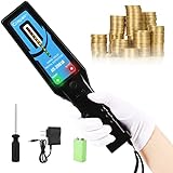 Crispaire Handheld Metal Detector Wand for Woodworking High Accuracy Sound & Vibration Alerts w/Adjustable Sensitivity Rechargeable Battery Detects Nails Screws Staples in Wood