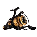 PENN Spinfisher VI Live Liner Spinning Inshore Fishing Reel, HT-100 Front Drag, Max of 20lb | 9.0kg, Built with Carbon Fiber Washers, 4500, Black Gold