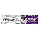 Poligrip Cushion & Comfort, Denture and Partials Adhesive Cream, 2.2 ounces