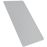 Non Slip Bathtub Mat,Rubber Baby Bath Tub Shower Mat with Strong Suction Cups (A Little Grey)