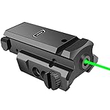 Nihowban Green Dot Laser Sight Compact Shockproof with Picatinny Weaver Rail for Pistol Handgun Gun Rifle USB Tup-C Charging Cable