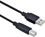 USB-B to USB-A Cable USB PC Computer Cable Cord Compatible for Audio-Technica AT2020USB+,Blue Snowball,TONOR,UHURU UM-925,MAONO AU-PM421 AU-A04,Bonke,Neewer,Dschlzy USB Condenser Microphone(10FT)
