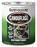 Rust-Oleum 379560 Specialty Camouflage Paint, Quart, Flat Deep Forest Green, 32 Fl Oz (Pack of 1)