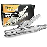 AORRZER Grease Gun Coupler, Strong Lock on Grease Couplers, 12000 PSI High Pressure Greases Gun Coupler, Compatible with All Grease Guns 1/8' NPT Grease Gun Fittings,Duty Quick Release Grease Couplers