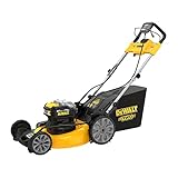 DEWALT 20V MAX Lawn Mower, Cordless, Rear Wheel Drive, Self-Propelled with Batteries & Charger (DCMWSP255Y2)