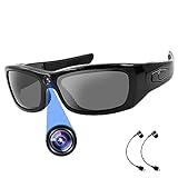 YYCAMUS Camera Sunglasses Full HD 1080P Bluetooth Sunglasses Sport Action Glasses Camera Video Camera Glasses with Headset and UV Protection Polarized Lens for Outdoor and Travel