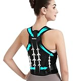 Back Brace and Posture Corrector for Women and Men, Adjustable And Lightweight - Scoliosis and Hunchback Correction, Relief Back Pain, Provides Support And Shape For Neck, Shoulders And Back (Medium)