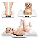 TIPRE Baby Weight Scale, Infant Scale, Pet Scale for Cat Dog with Detachable Tray, Auto-Rotation LED Screen, Multiple Weighing Modes Scale for Toddler, Children, Pet and Adult Up to 400lb/180kg