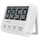 Digital Kitchen Timer, Stopwatch Magnetic Timers with Loud Alarm Large LCD Digits Display, Classroom Timer, Clock Timer for Cooking, Studying, Teaching, Exercising, Game - AAA Battery Included