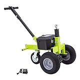 Tow Tuff TMD Versatile 3500 Pound Capacity Adjustable Ball Height Heavy Duty Electric Utility Green Trailer Dolly for Boats and Cargo Trailers, Green