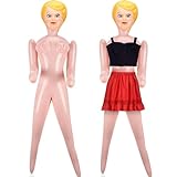 Liliful 59 Inch No Moving Parts Judy Doll Inflatable Blow up Doll Funny Dress up Doll Life Size for Guys Adult Bachelors Men Women Bachelorette Party Prank Gag Gift Holiday Decoration(Women)