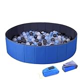 4 feet Ball Pit for Kids/Baby Play Yard/Baby Playpen/Fence for Baby, Holds Over 600 Balls, Folding Portable, No Need Inflate, More Than 12 Sq.ft Play Space