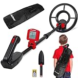 AVID POWER Metal Detector for Kids, Kid Metal Detectors 28'-35' Adjustable Stem Metal Detectors with 7.4' Waterproof Coil, Lightweight Gold Detector for Junior & Youth, Gifts for Boys and Girls