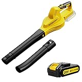 Cordless Leaf Blower Battery Operated: 20V Electric Mini Handheld - Lightweight Small Powerful Blower for Patio | Jobsite