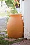 Gardener's Supply 50 Gallon Rainwater Collection Urn | Rain Barrel Storage for Rainwater | Outdoor Rain Catcher | Eco-Friendly Rain Collection Barrel | Hose Included | Brass Spigot | Removable Top