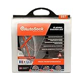 AUTOSOCK 697 Snow Socks for Car, SUV, & Pickup - Better Alternative to Tire Chains (Pack of 2)
