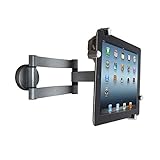 Matney Universal Tablet Wall Mount Holder - Adjustable Swivel Arm 360° Rotating Hands-Free Flexible Viewing - Fits 2.25' to 11' Tablet/Phone in Home, Kitchen Office, Bedroom