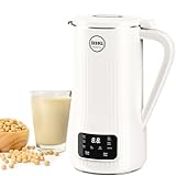 BUAIAHUG Upgraded Nut Milk Maker, 20 oz Homemade Soy Milk Almond,Plant-Based Milk, Oat and Dairy Free Beverages, 10 Blades Automatic with 12H Timer/Auto-clean/Boil