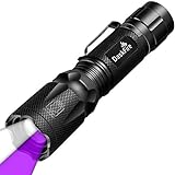 DaskFire Ultraviolet Blacklights Flashlight, 2 in 1 Small Torch Light High Lumen for Home Security, Outdoor Camping Cycling Hiking, UV 395nm for Scorpion Hunting, Pet Urine Stain Detect, Car Fuel Leak