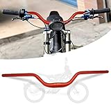 JFG RACING Sur Ron Handlebar,31.8mm Dirt Bike Handlebar Heightened for Sur Ron/Surron/Light Bee/X160/X260 and Most Bicycle (Red)