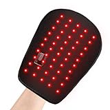 Red Light Therapy for Hand, 50 LEDs Red Light Therapy Device with Zipper and PVC Film Near Infrared Light Glove