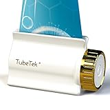 TubeTek Toothpaste Tube Squeezer Dispenser Roller Wringer for Paint, Lotion, Cream, Glue. Made in USA. Color: Gold