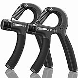 KDG Grip Strength Trainer 2 Pack,Hand Grip Strengthener,Hand exerciser Adjustable Resistance 22-132Lbs,Hand Gripper Perfect for Athletes to Muscle Building and Injury Recovery Forearm Exerciser
