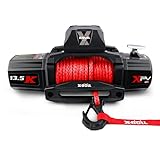 X-BULL Winch-13500 lb. Load Capacity Electric Winch Kit 12V Synthetic Rope,Waterproof IP67 Electric Winch with Hawse Fairlead, with Wireless Handheld Remote and Corded Control Recovery