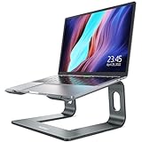 Nulaxy Laptop Stand, Detachable Ergonomic Laptop Mount Computer Stand for Desk, Aluminum Laptop Riser Notebook Stand Compatible with MacBook, Dell XPS, All 10-16' Laptops - Gray