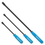 CHANNELLOCK 3pc Professional Pry Bar Set w/ 12, 17, and 25-inch Pry Bars, Made in USA, Molded 4-Sided Textured Grip