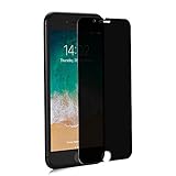 GLASS-M Privacy Screen Protector for iPhone 8 Plus and iPhone 7 Plus, 180 Degree Anti-Spy, [Not Full Cover] Tempered Glass Screen Protector, Anti-Peep Glass Film, 9H Hardness, Case Friendly