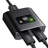 HDMI Splitter 4K HDMI Switch-Tekholy Aluminum Bidirectional HDMI Splitter 1 in 2 Out, HDMI Switcher Supports 4K 3D 1080P for Xbox PS5/3/4 Fire Stick Roku Blu-Ray(HDMI Cable NOT Include)