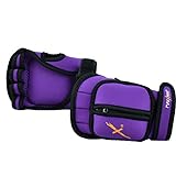 MaxxMMA Adjustable Weighted Gloves, 2 lb. Set - Removable Weight (2 x 0.5 lb. Each Glove) for Sculpting MMA Kickboxing Cardio Aerobics Hand Speed Coordination Shoulder Strength (Purple)