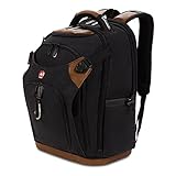 SwissGear Canvas Work Pack Pro Laptop Backpack for Tool Storage, Fits 15-Inch Notebook