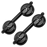 FCHO Glass Suction Cups Heavy Duty Aluminum Handle Glass Holder Hooks to Lift Large Glass/Moving Glass/Pad for Lifting/Dent Fixer(2 Pack)