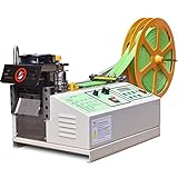 Hot and Cold Webbing Cutting Machine, Automatic Digital Tape Cutter for Elastic Band Zipper Belt Cotton Nylon Ribbon Strip, Cutting Width 3 5/7'', Cutting Thickness 1-3mm