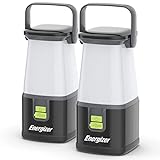 ENERGIZER LED Camping Lantern 360 PRO (2-Pack), IPX4 Water Resistant Tent Light, Ultra Bright Battery Powered Lanterns for Camping, Outdoors, Emergency Power Outage