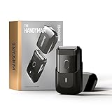 MANSCAPED® The Handyman™ Compact Face Shaver – Portable Men’s Travel Facial Hair Groomer, USB-C Rechargeable Electric Razor, Waterproof, Cordless, Dual-Action SkinSafe™ Long-Hair Leveler & Foil Blades