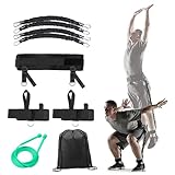 Vertical Jump Trainer Equipment, Upgraded Leg Strength Resistance Bands Set, Speed and Agility Resistance Bands Trainer , Horizontal Leaping Fitness for Triple Jump Basketball Football Volleyball