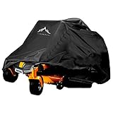 Himal Outdoors Zero-Turn Mower Cover, Heavy Duty 600D Polyester Oxford, UV Protection Universal Fit with Drawstring & Cover Storage Bag, Tractor Cover Up to 60' Decks